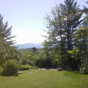 At the evening poetry readings at Frost's barn, the audience is invited to turn around and appreciate the view. Inspirational.