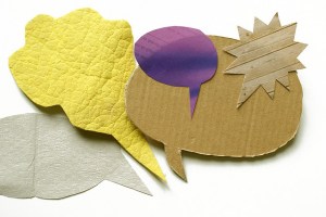 conversation bubbles various