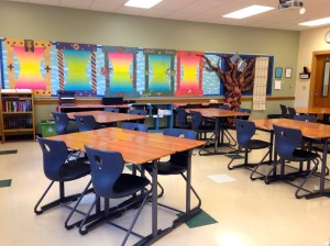 The classroom is ready for our first day of school!