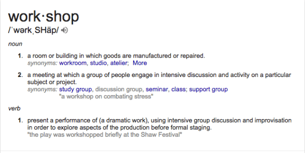 workshop definition